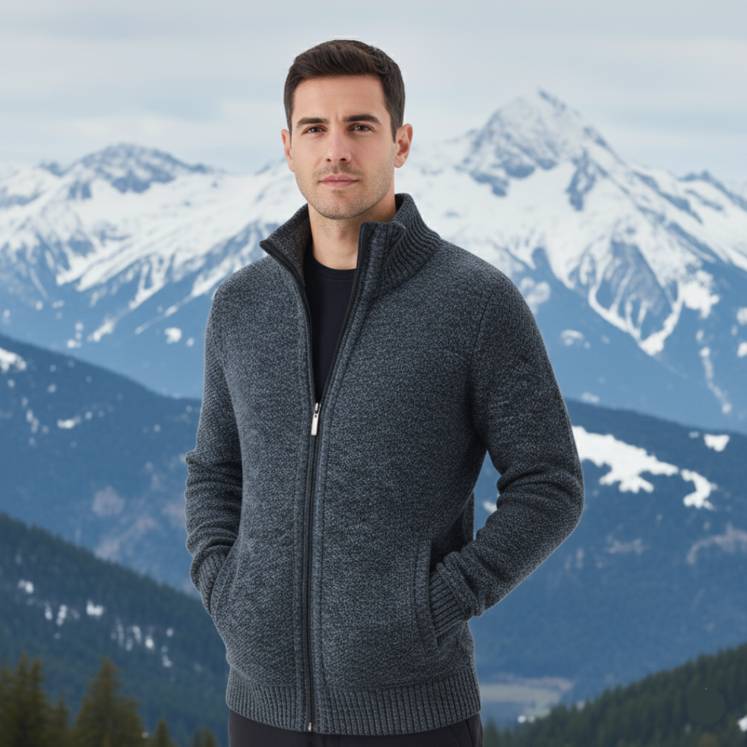Markus - Modischer und Eleganter Herren-Winter-Cardigan | Stilvolle Herrenmode für kalte Tage