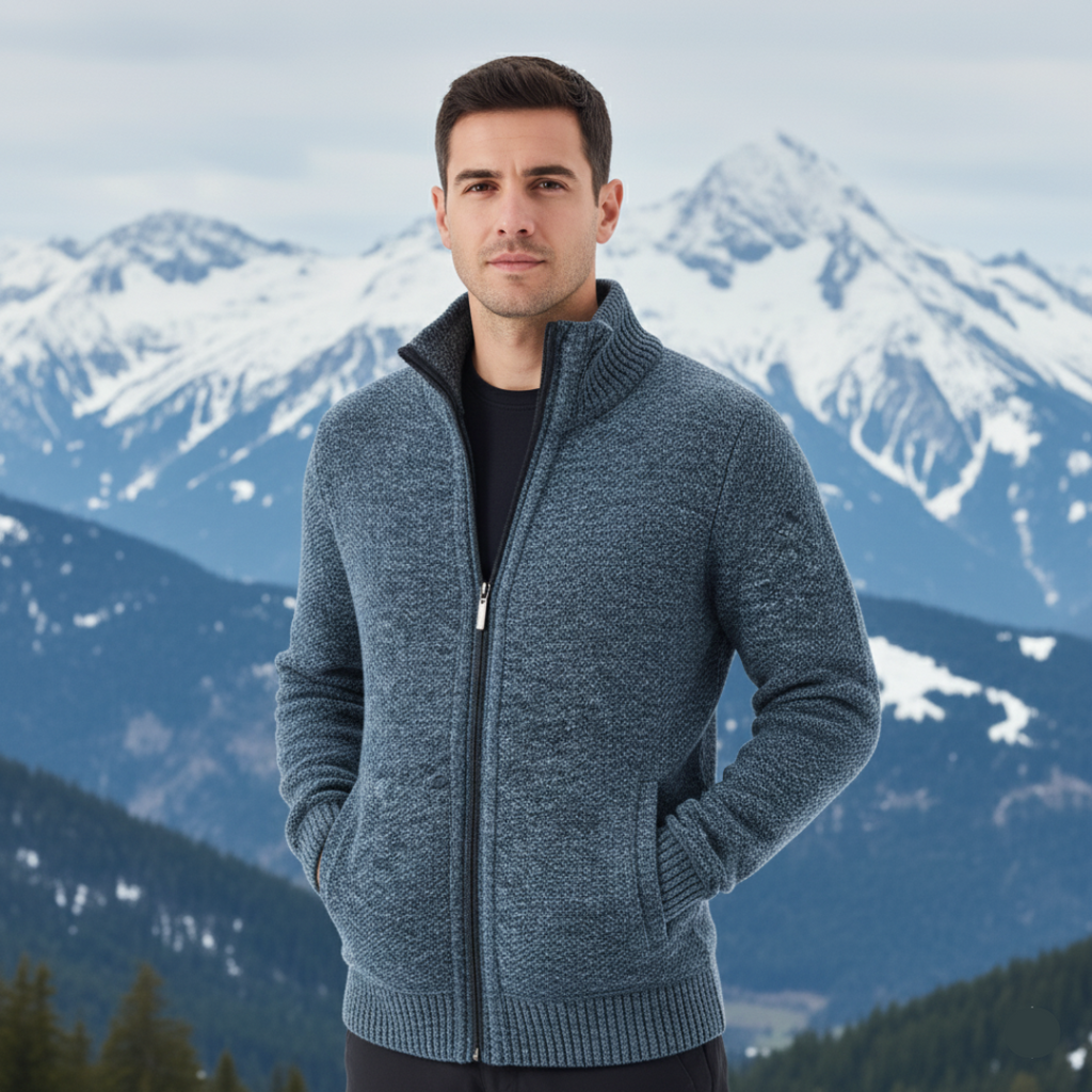 Markus - Modischer und Eleganter Herren-Winter-Cardigan | Stilvolle Herrenmode für kalte Tage