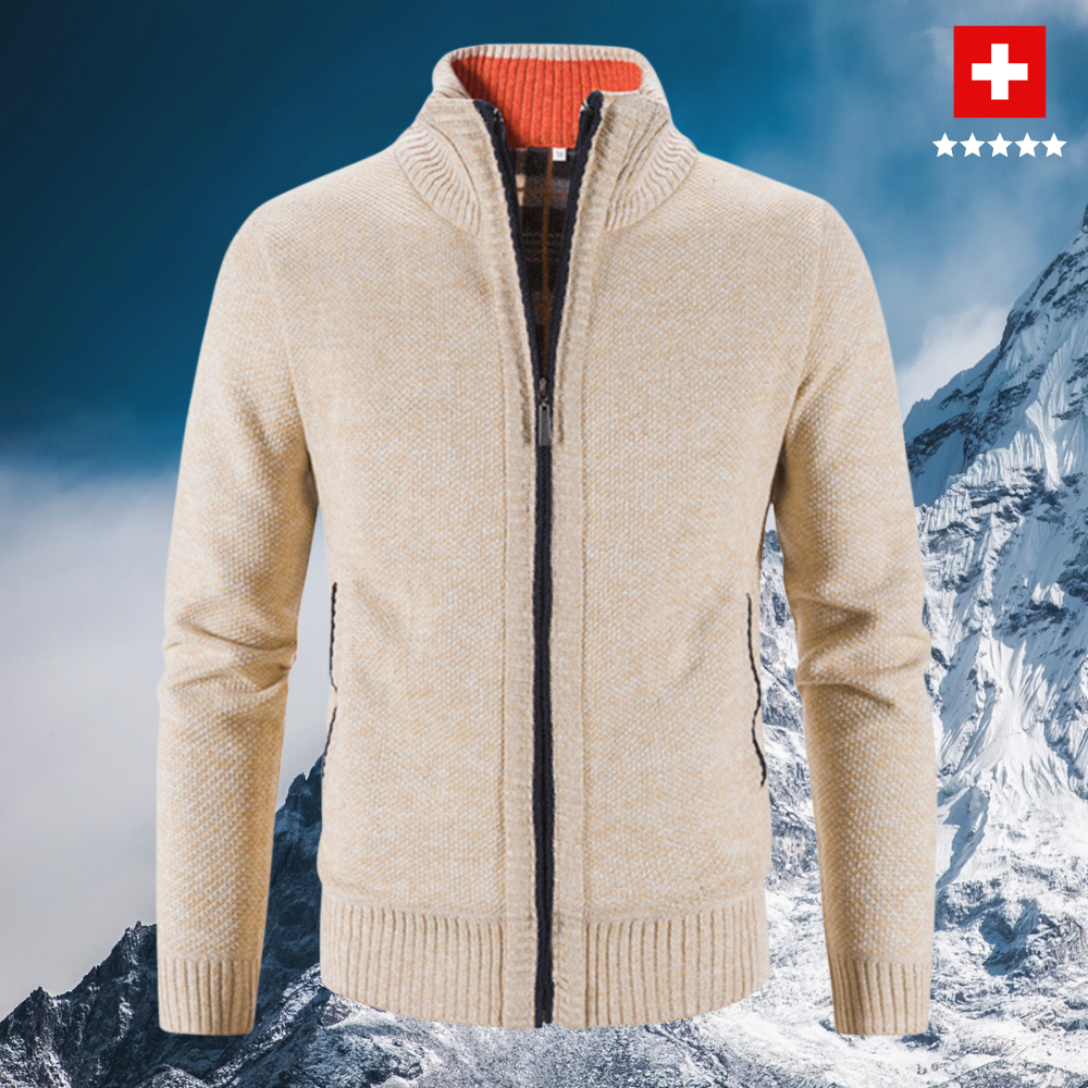 Markus - Modischer und Eleganter Herren-Winter-Cardigan | Stilvolle Herrenmode für kalte Tage