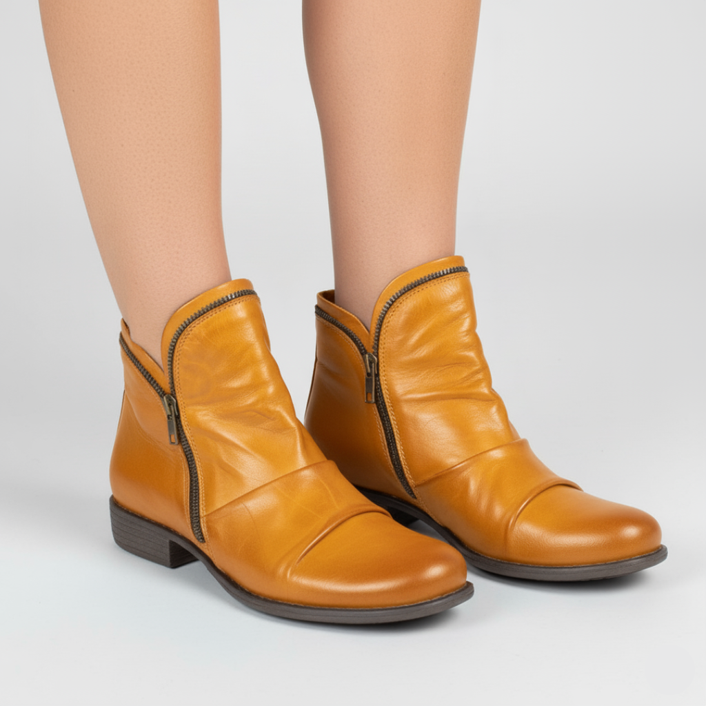 Trendige Gelbe Stiefeletten für Herbst und Winter – Bequeme Damenstiefel mit Comfort+ Technologie 5