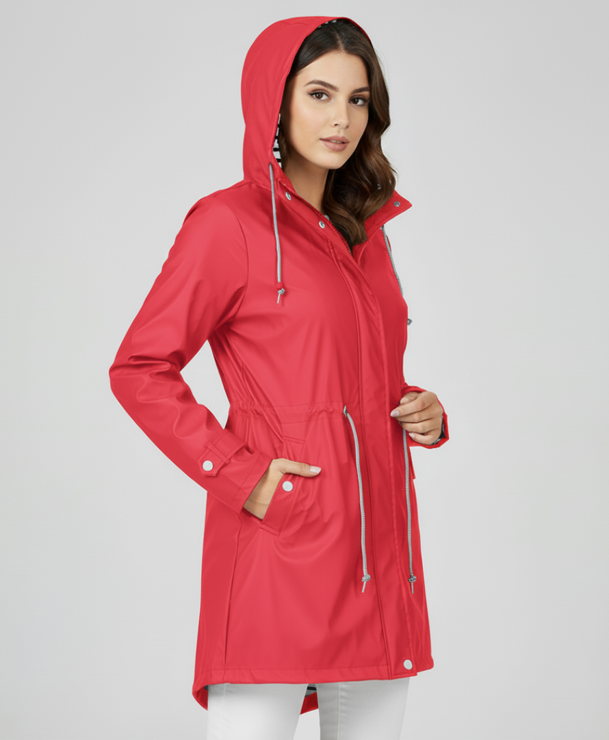 Margret - Wasserdichter Kapuzenmantel für Damen und Herren | Regenjacke für Outdoor-Aktivitäten