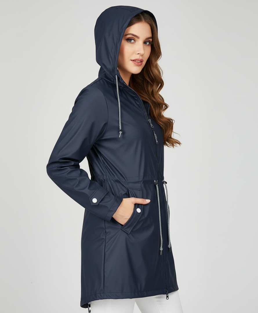Margret - Wasserdichter Kapuzenmantel für Damen und Herren | Regenjacke für Outdoor-Aktivitäten