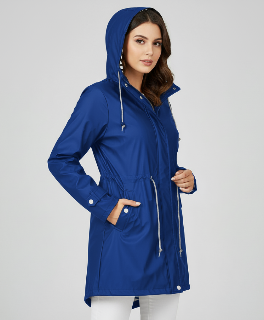 Margret - Wasserdichter Kapuzenmantel für Damen und Herren | Regenjacke für Outdoor-Aktivitäten