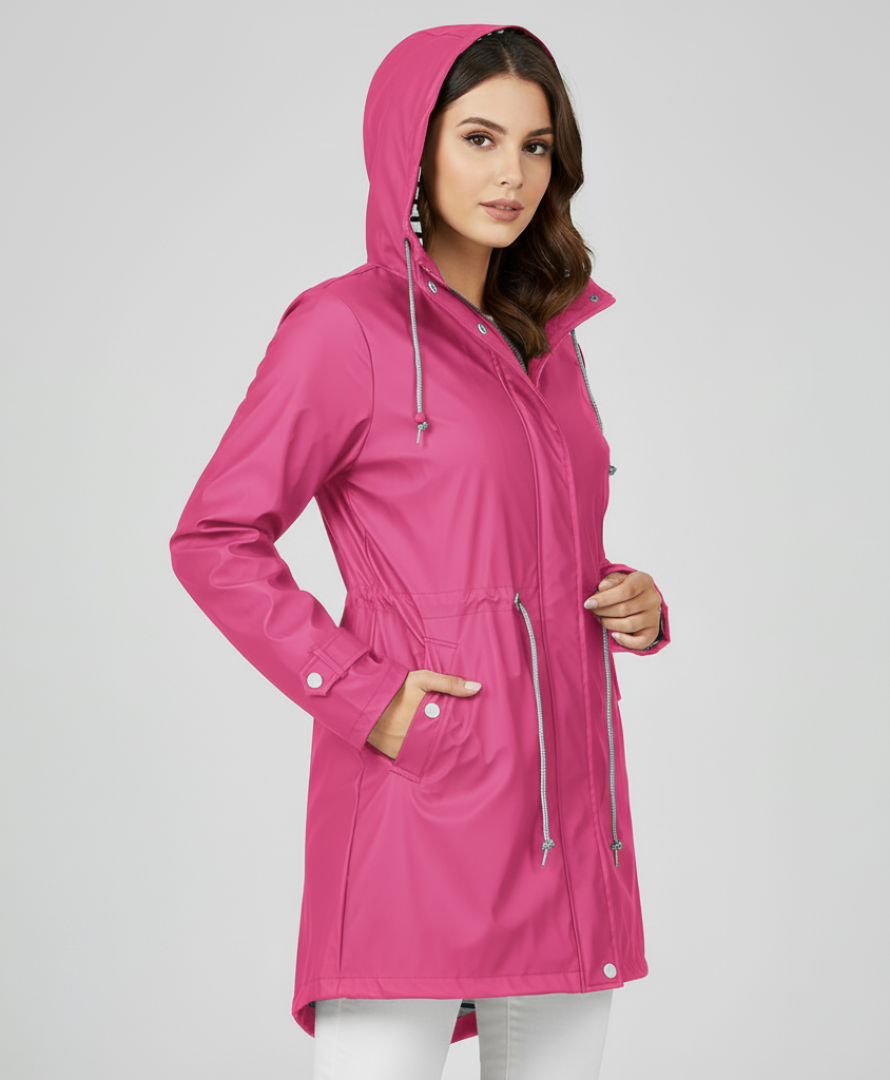 Margret - Wasserdichter Kapuzenmantel für Damen und Herren | Regenjacke für Outdoor-Aktivitäten