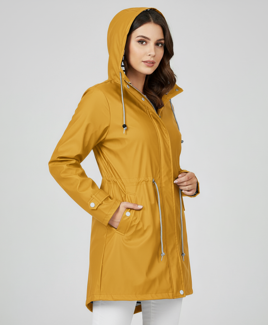 Margret - Wasserdichter Kapuzenmantel für Damen und Herren | Regenjacke für Outdoor-Aktivitäten